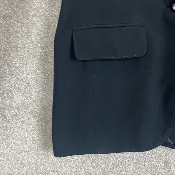 Coldwater Creek Jacket Womens 10 Black Embroidered Button Lined Blazer- 9565* - Picture 5 of 11